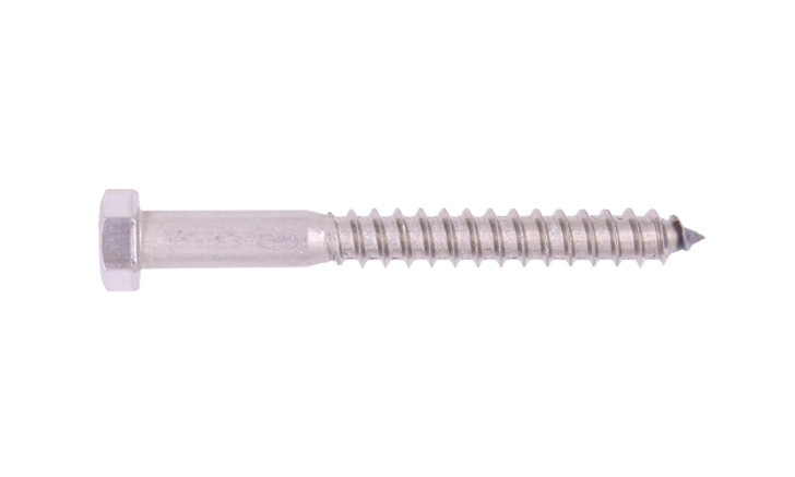 1/4"-10 x 2-1/2" Hex Lag Bolt 18-8 SS (Package of 100)