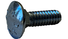 #6-32 x 3/4" Carriage Bolt Low Carbon Steel, Zinc Clear - FT (Box of 8000)