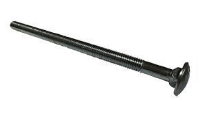3/8"-16 x 15" Carriage Bolt Low Carbon Steel, Zinc Clear - 6" Thread (Box of 40)