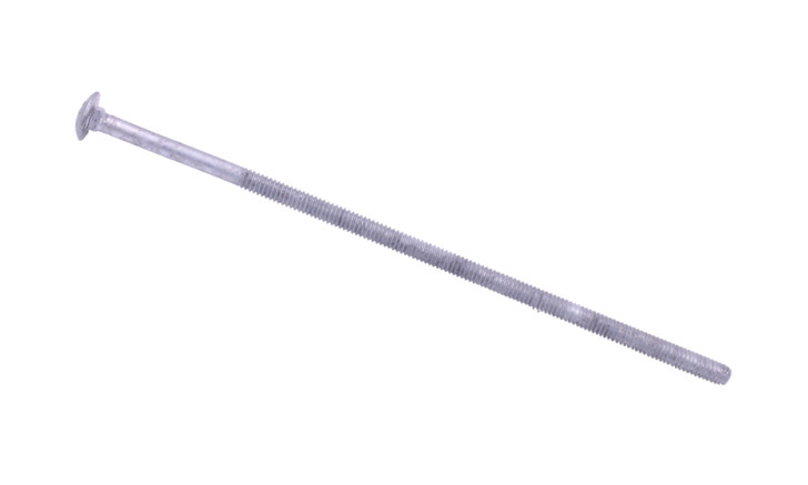 5/8"-11 x 11" Carriage Bolt Low Carbon Steel, Hot Dipped Galvanized - 6" Thread (Box of 50)