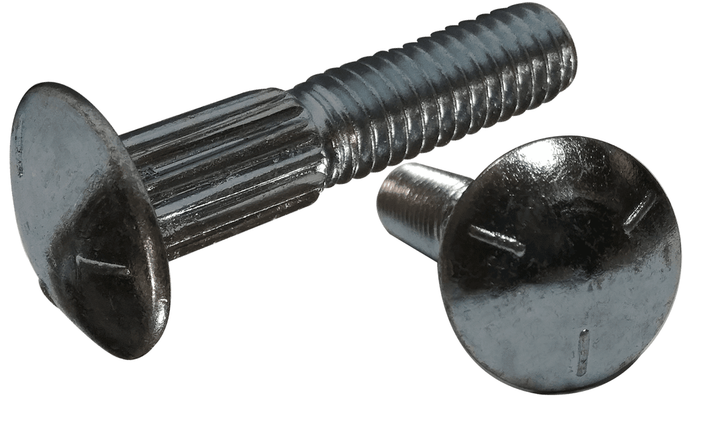 5/16"-18 x 1-1/2" Ribbed Neck Carriage Bolt Grade 5, Zinc Clear - FT (Box of 975)