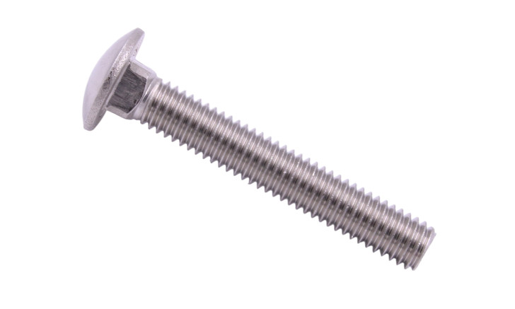 M10-1.50 x 100 mm Carriage Bolt (A2) 18-8 Stainless Steel - FT (Box of 200)