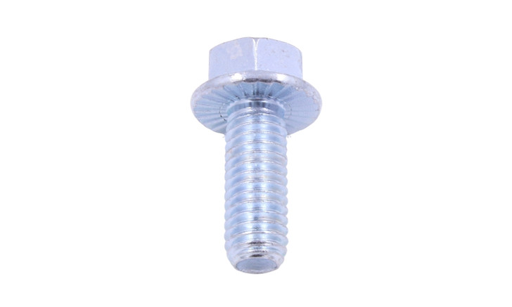 1/4"-20 x 1-1/4" Serrated Flange Bolt, Grade 5, Zinc Clear