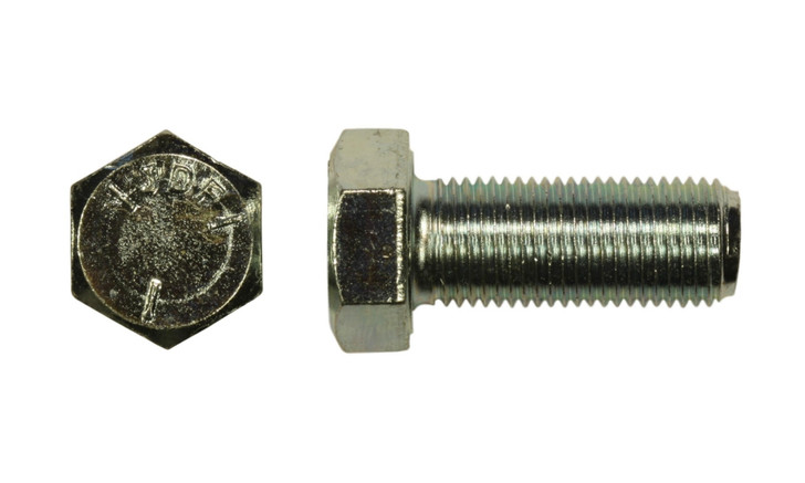 1/4"-28 x 7/8" Hex Cap Screw Grade 5, Zinc Clear - FT (Package of 100)