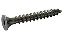 #12 x 3-1/2" 18-8 Stainless Steel Deck Screw, Bugle Head, Square Drive, Type 17 Point (Box of 500)
