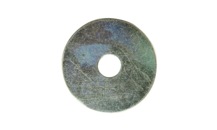 1/4" x 1 1/2" Fender Washer, Low Carbon Steel, Zinc Clear