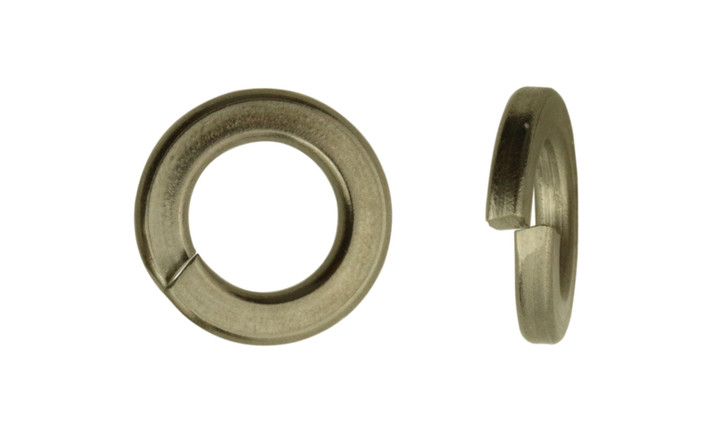 #10 Regular Split Lock Washer, 18-8 Stainless Steel, Plain