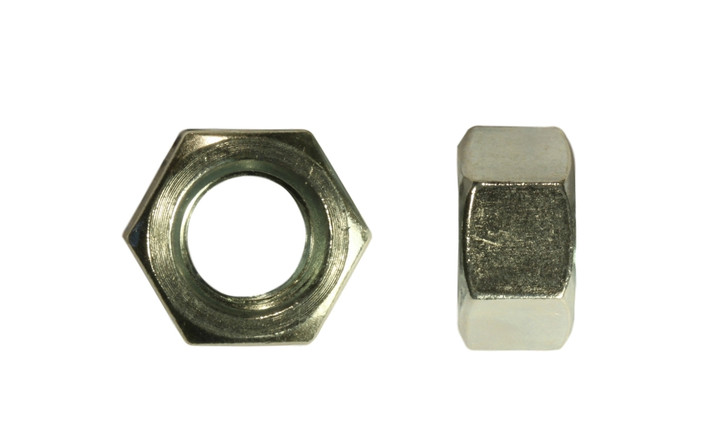 1-3/4"-5 UNC Finished Hex Nut, Grade 2, Steel, Zinc Clear