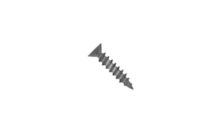 #6 x 5/8" Phillips Flat Head Deep Thread Cabinet Screw, Steel, Black Oxide - FT (Box of 10000)