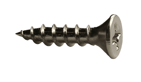 #7 x 5/8" Phillips Flat Head Deep Thread Cabinet Screw, Steel, Nickel - FT (Box of 10000)