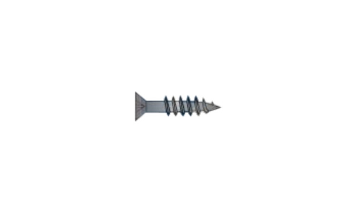 #6 x 1-1/4" Quadrex Drive Flat Head Deep Thread Cabinet Screw, Steel, Black Oxide - PT (Box of 9000)