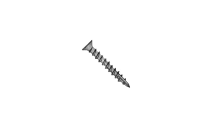 #8 x 5/8" Phillips Flat Head Deep Thread Cabinet Screw, Type 17, Steel, Black Oxide - FT (Box of 6000)