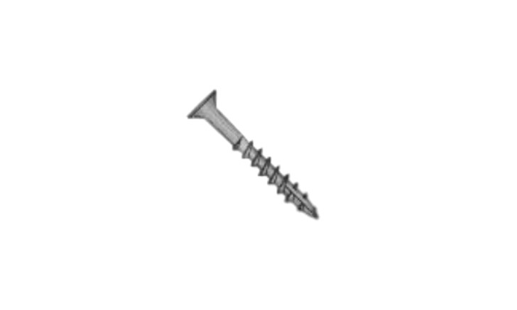 XQ820NB - #8 x 1-1/4" Square Drive Flat Head w/ Nibs Deep Thread Cabinet Screw, Type 17, Steel, Black Oxide - PT  (Box of 8000)