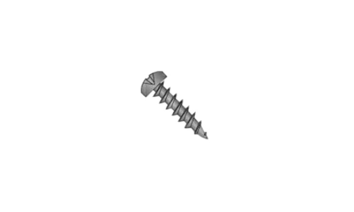 #6 x 1/2" Phillips Pan Head Deep Thread Cabinet Screw, Steel, Black Oxide - FT (Box of 10000)