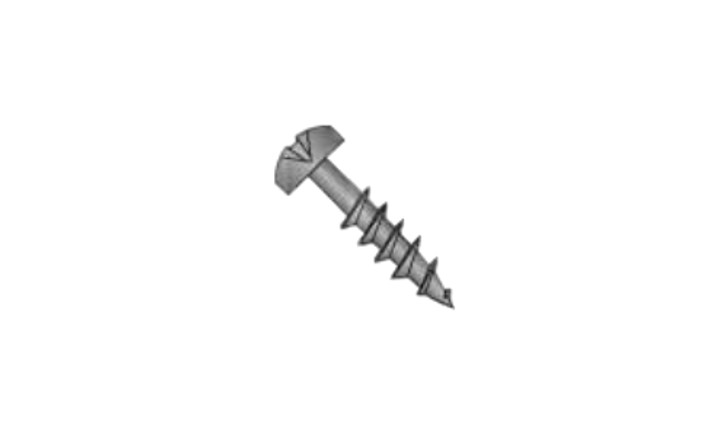 #8 x 1-1/2" Phillips Pan Head Deep Thread Cabinet Screw, Steel, Black Oxide - PT (Box of 5500)