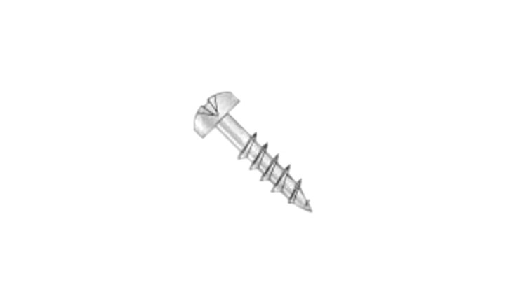 #8 x 1-1/2" Phillips Pan Head Deep Thread Cabinet Screw, Steel, Zinc Clear - PT (Box of 5500)