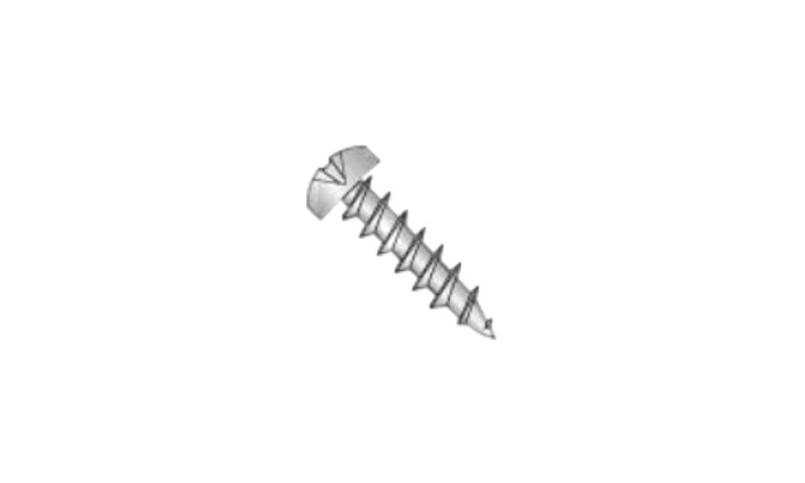 #8 x 3/4" Square Drive Pan Head Deep Thread Cabinet Screw, Steel, Zinc Clear - FT (Box of 10000)