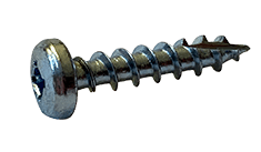 #10 x 5/8" Phillips Pan Head Deep Thread Cabinet Screw, Type 17, Steel, Zinc Clear - FT (Box of 4000)