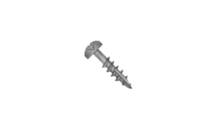 #8 x 2" Quadrex Drive Pan Head Deep Thread Cabinet Screw, Type 17, Steel, Black Oxide - PT (Box of 2000)