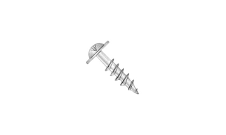 #10 x 1" Square Drive Round Washer Head Deep Thread Cabinet Screw, Steel, Black Oxide - FT (Box of 4000)