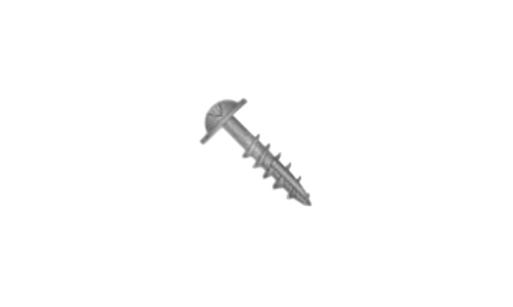 #8 x 1-1/2" Quadrex Drive Round Washer Head Deep Thread Cabinet Screw, Type 17, Steel, Black Oxide - PT (Box of 2500)
