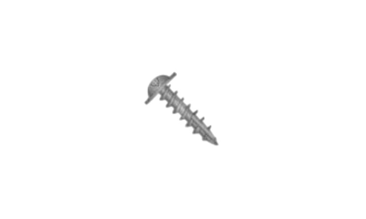 #8 x 1" Square Drive Round Washer Head Deep Thread Cabinet Screw, Type 17, Steel, Black Oxide - FT (Box of 4000)