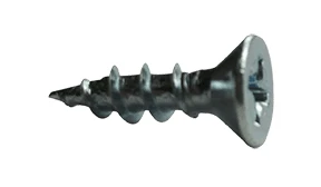 #5 x 5/8" Phillips Flat Head Hinge Screw, Coarse Thread, Steel, Zinc Clear (Box of 10000)
