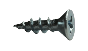 #8 x 3/4" Phillips Flat Head Hinge Screw, Coarse Thread, Steel, Zinc Clear (Box of 10500)