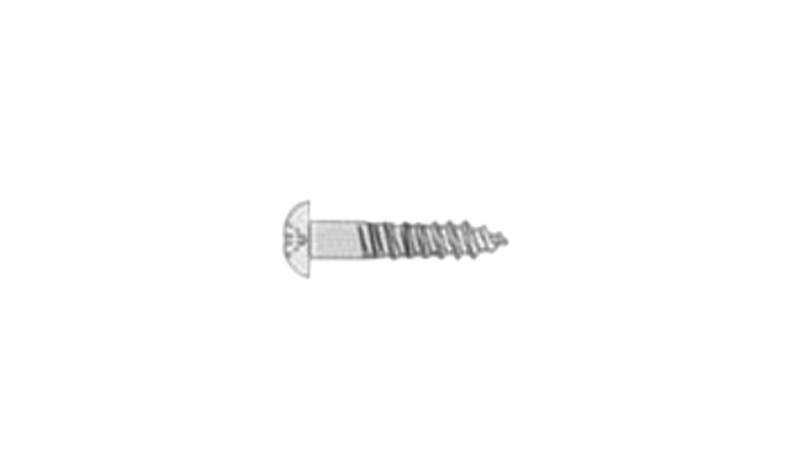 #10 x 1/2" Phillips Round Head Wood Screw, Steel, Zinc Clear (Box of 5000)