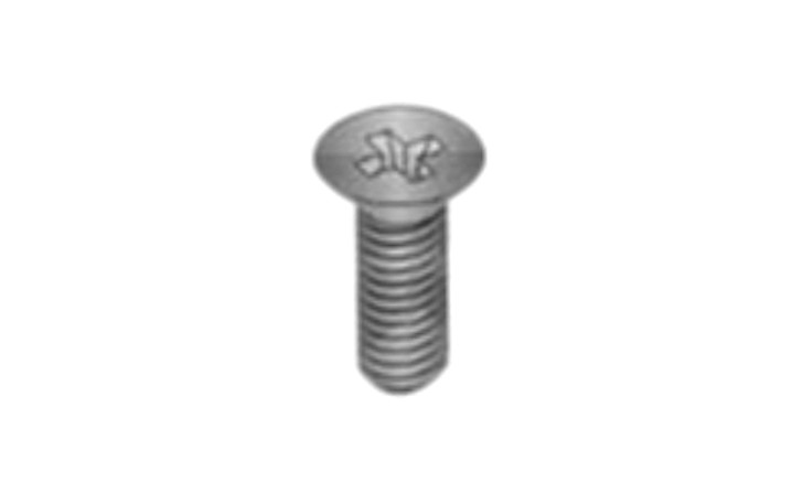 #6-32 x 2" Phillips Drive 82 Degree Flat Head Machine Screw, Steel, Zinc Black - FT (Box of 4000)
