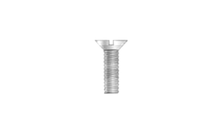 #10-24 x 7/8" Slotted Drive 82 Degree Flat Head Machine Screw, 18-8 Stainless Steel - FT (Box of 2000)