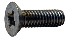 #8-32 x 1/2" Phillips Drive 82 Degree Flat Head, Undercut Machine Screw, 18-8 Stainless Steel - FT (Box of 5000)