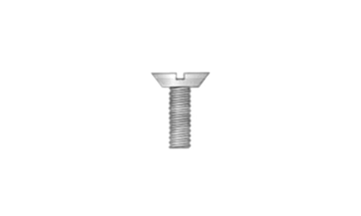 #8-32 x 5/16" Slotted Drive 82 Degree Flat Head, Undercut Machine Screw, Steel, Zinc Clear - FT (Box of 10000)