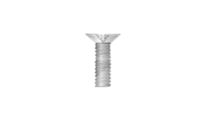 #6-32 x 5/16" Torx Drive 100 Degree Flat Head Machine Screw, Steel, Zinc Clear - FT (Box of 10000)