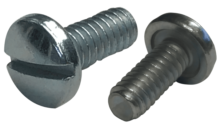 #3-48 x 3/8" Slotted Drive Binding Head, Undercut Machine Screw, Steel, Zinc Clear - FT (Box of 10000)
