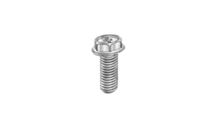 #10-32 x 3/8" Phillips Drive Hex Washer Head Machine Screw, 18-8 Stainless Steel - FT (Box of 1500)