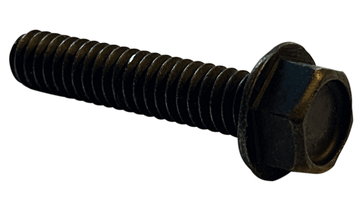 1/4"-20 x 1" Unslotted Drive Hex Washer Head Machine Screw, Steel, Black Oxide - FT (Box of 2000)