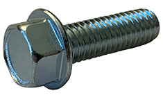 #10-32 x 3/8" Unslotted Drive Hex Washer Head Machine Screw, Steel, Zinc Clear - FT (Box of 7000)