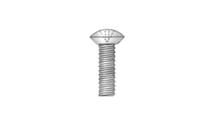 #10-32 x 1/4" Phillips Drive Oval Head, Undercut Machine Screw, 18-8 Stainless Steel - FT (Box of 4000)