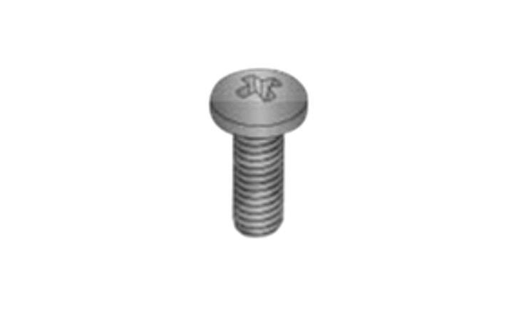 #6-32 x 3-1/4" Phillips Drive Pan Head Machine Screw, Steel, Black Oxide - FT (Box of 1000)