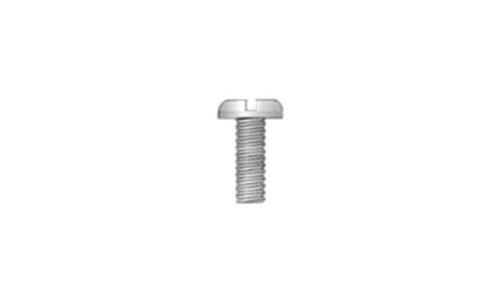 #10-32 x 2" Slotted Drive Pan Head Machine Screw, Steel, Zinc Clear - FT (Box of 1500)