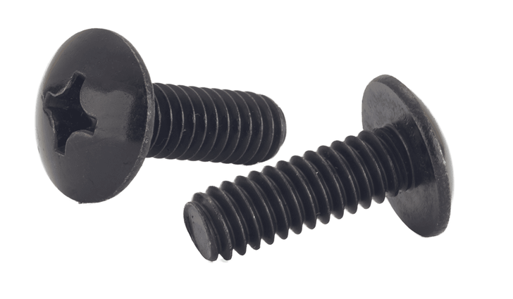 #10-32 x 1/2" Phillips Drive Truss Head Machine Screw, 18-8 Stainless Steel, Black Oxide - FT (Box of 3000)