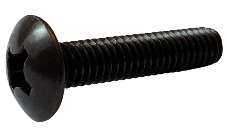 #4-40 x 1/4" Phillips Drive Truss Head Machine Screw, Steel, Black Oxide - FT (Box of 10000)