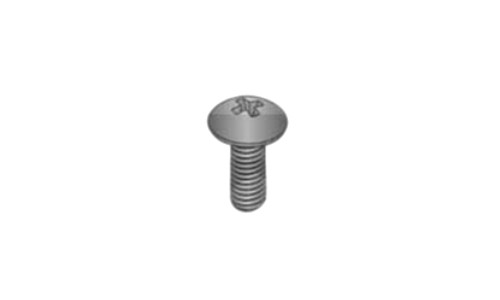 1/4"-20 x 5/8" Phillips Drive Truss Head Machine Screw, Steel, Black Oxide - FT (Box of 4000)