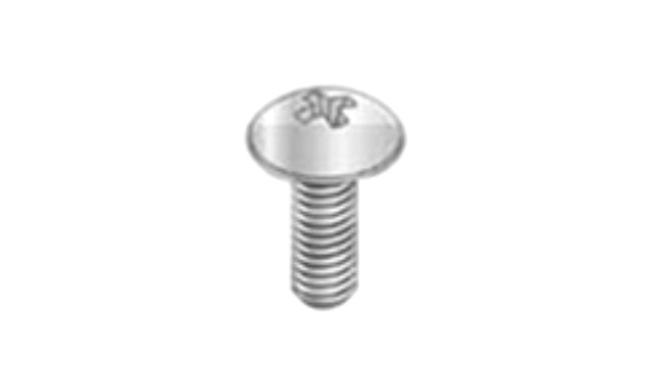 #8-32 x 3/8" Phillips Drive Truss Head Machine Screw, Steel, Zinc Clear - FT (Box of 10000)