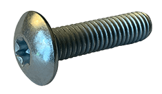 5/16"-18 x 3/4" Torx Drive Truss Head Machine Screw, Steel, Zinc Clear - FT (Box of 1500)