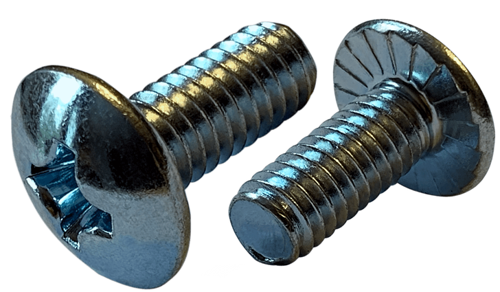 5/16"-18 x 3/4" Phillips Drive Truss Head, Serrated Machine Screw, Steel, Zinc Clear - FT (Box of 1500)