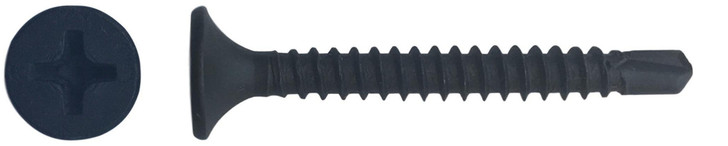 #8 x 1-5/8" Self-Drilling Drywall Screw, Bugle Phillips, Phosphate Coated