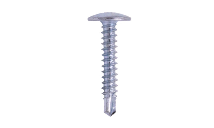 #4 x 1/4 Self-Drilling K-Lath Tek Screw, Zinc, Modified Truss Wafer Head, Phillips