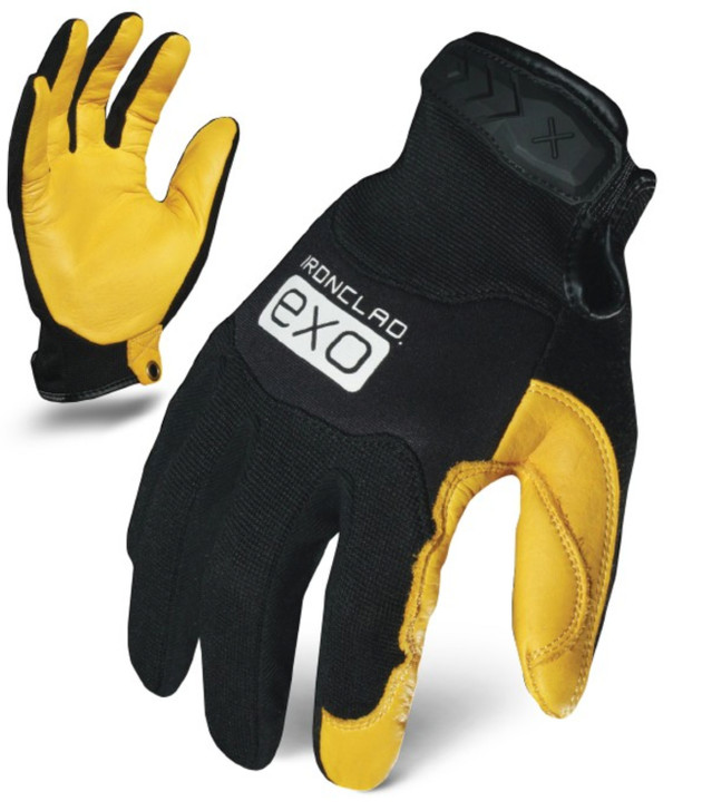 S - EXO Pro Gold Cowhide Leather | IRONCLAD EXO MOTOR & WORK GLOVES (Package of 12)